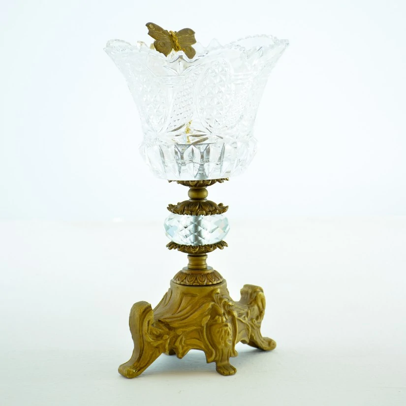 1028000670017A Valeria Antique Candlestick - Image 1