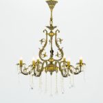 Clasina 6 Lights Antique Chandelier