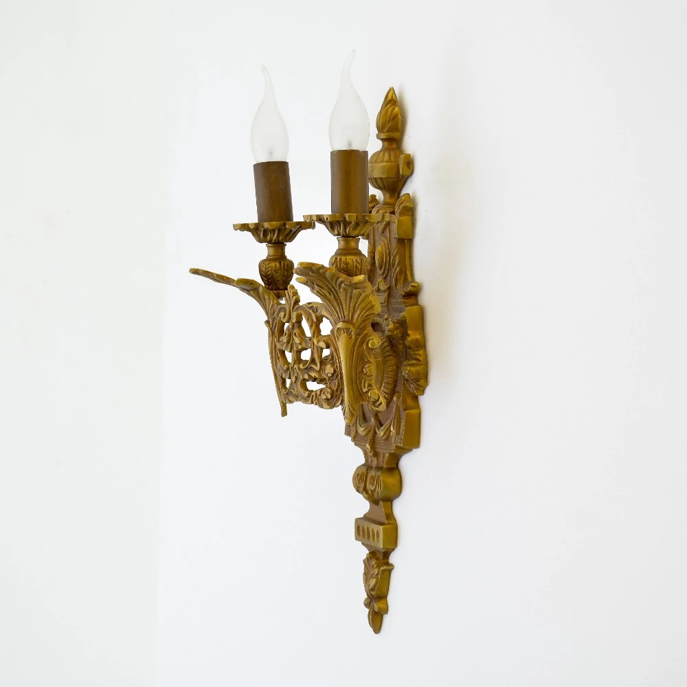 1002002483017 Milano 2 Lights Antique Wall Lamp - Image 1