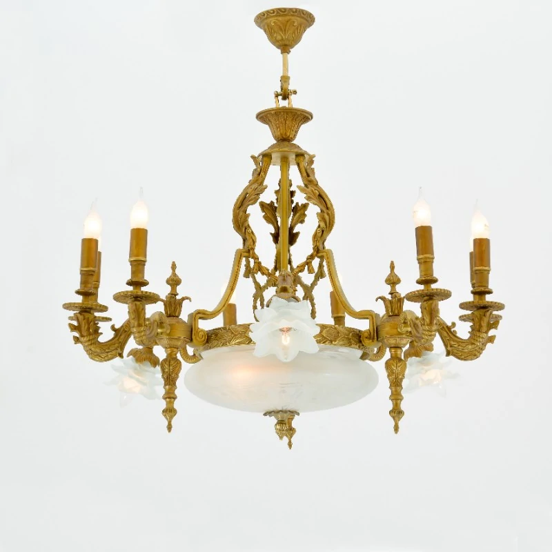 1001012169017 Tree 12 Lights Antique Chandelier - Image 1