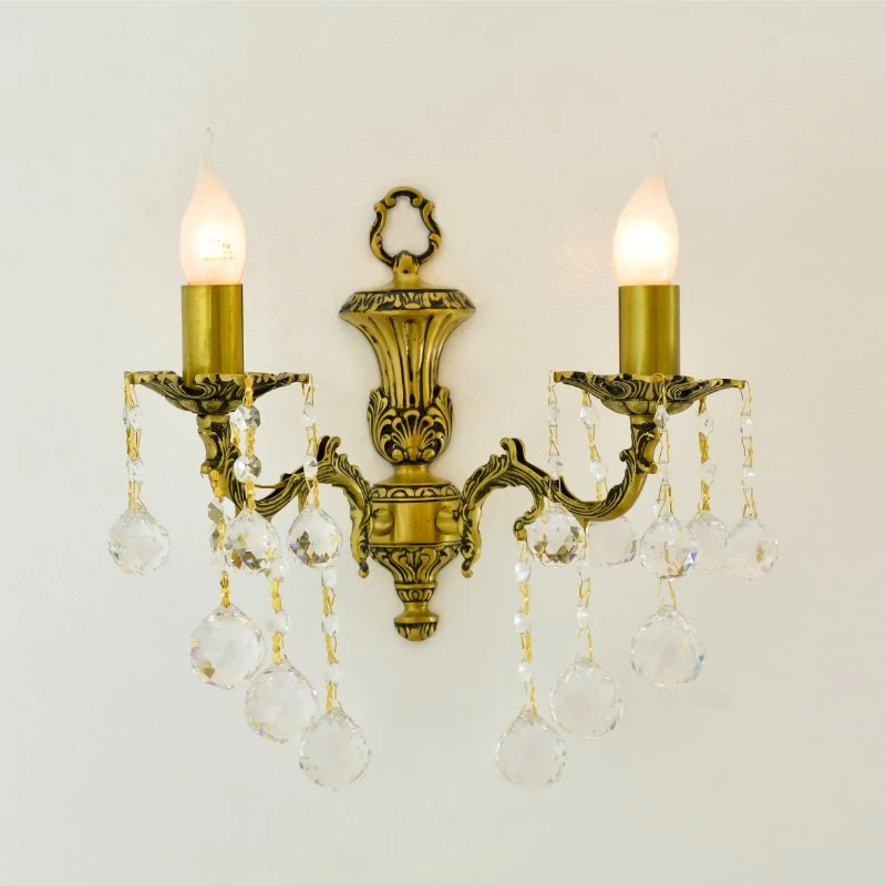 1002002410010 Marion 2 Lights Antique Wall Lamp - Image 1