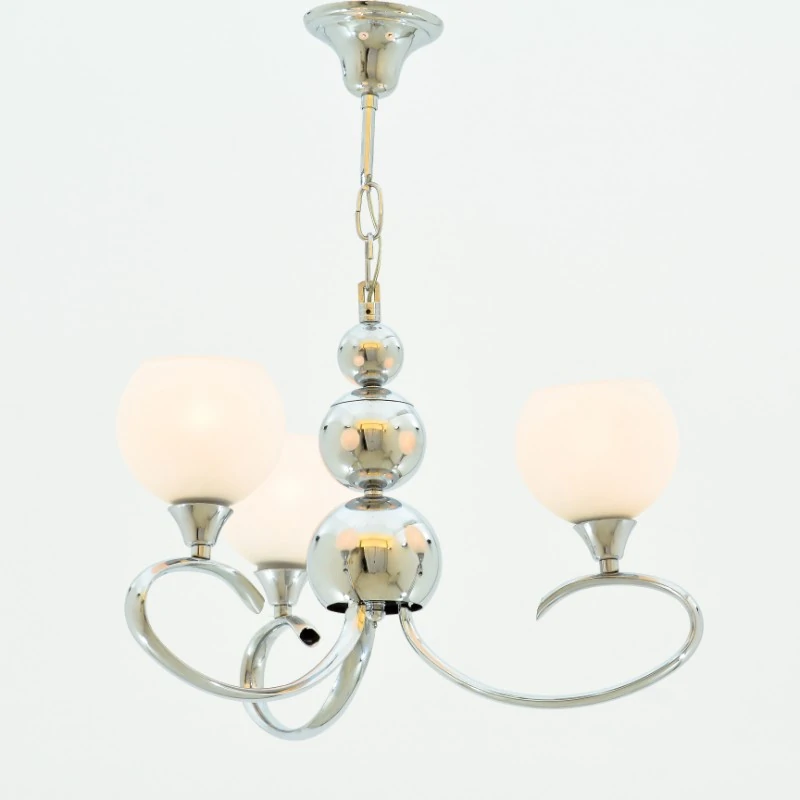 2001003219012 Sphere 3 Lights Chrome Chandelier - Image 1