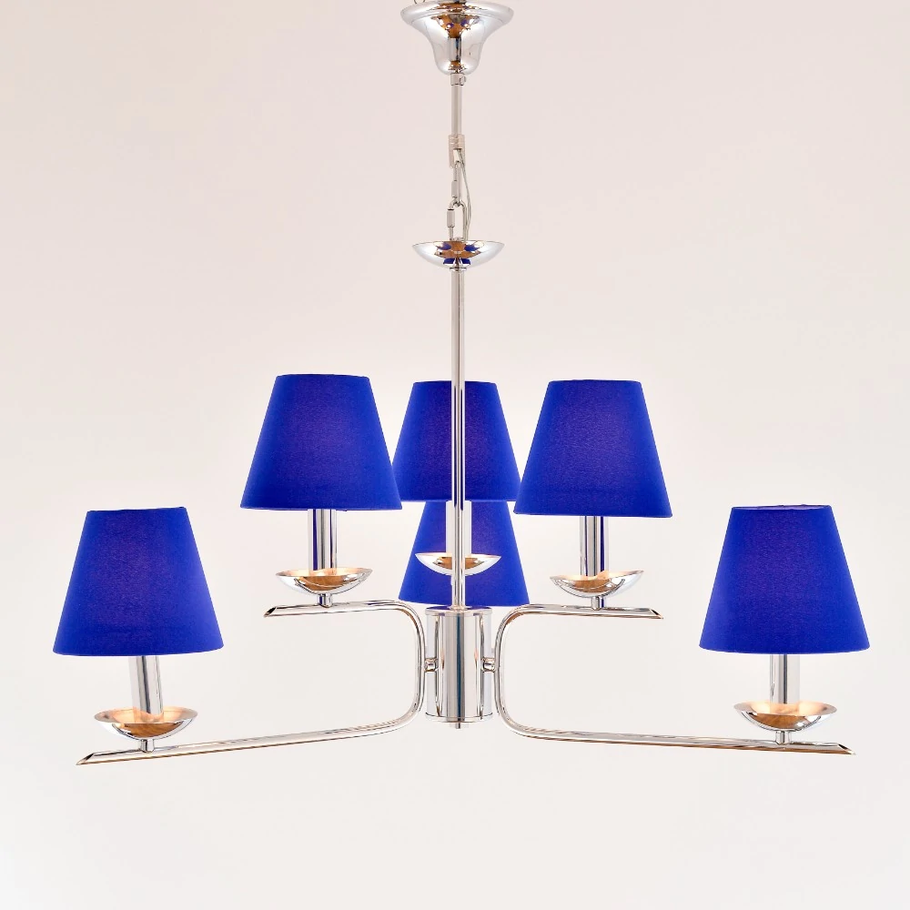 2001077344012A Sundance 6 Lights Chrome Chandelier - Image 1