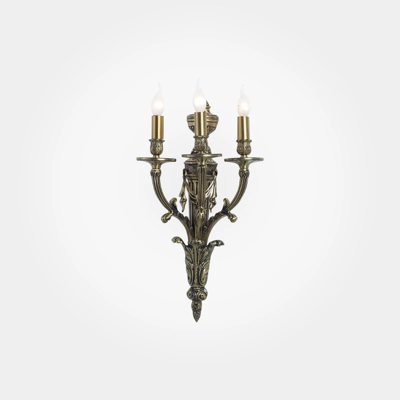 1002003479010 Mendal 3 Lights Antique Wall Lamp - Image 1