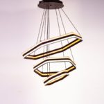 Apollo 3 Lights Black Chandelier