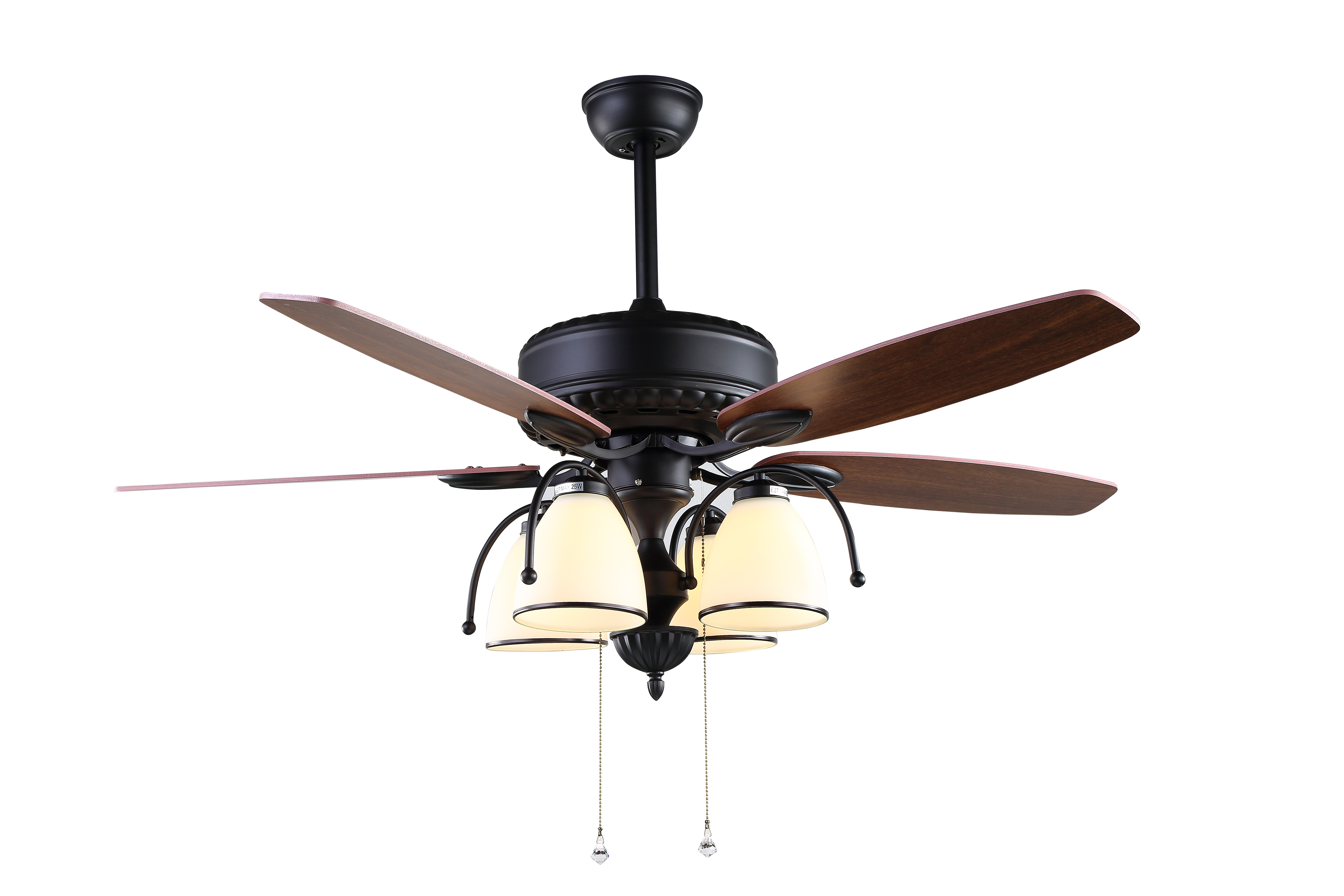 Classic 52 Inch 4 Lights Brown Ceiling Fan   1091010000992000 