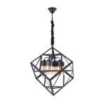 Cubica 4 Lights Black Chandelier