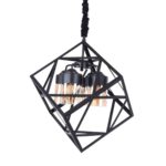 Cubica 4 Lights Black Chandelier - Image 3