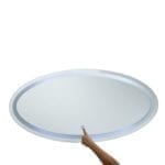 Oval Mirrior With White Lights