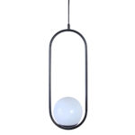 Hovai 1 Light Black Pendant