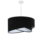 Amandi 4 Lights Black × White Chandelier