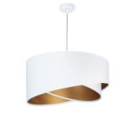 Anima 4 Lights White × Gold Chandelier