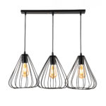 Miara 3 Lights Black Pendant - Image 2
