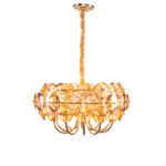 Godiana S 10 Lights Gold Chandelier
