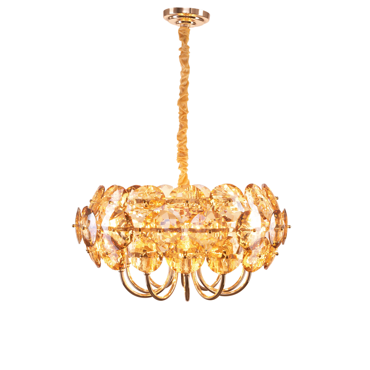 1090011711330001 Godiana S 10 Lights Gold Chandelier - Image 1