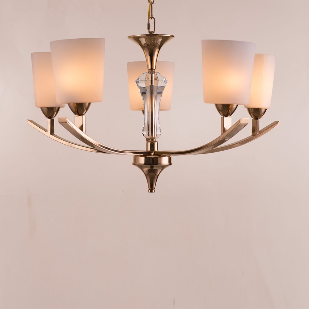2001005338001 Atlanta 5 Lights Gold Chandelier - Image 1