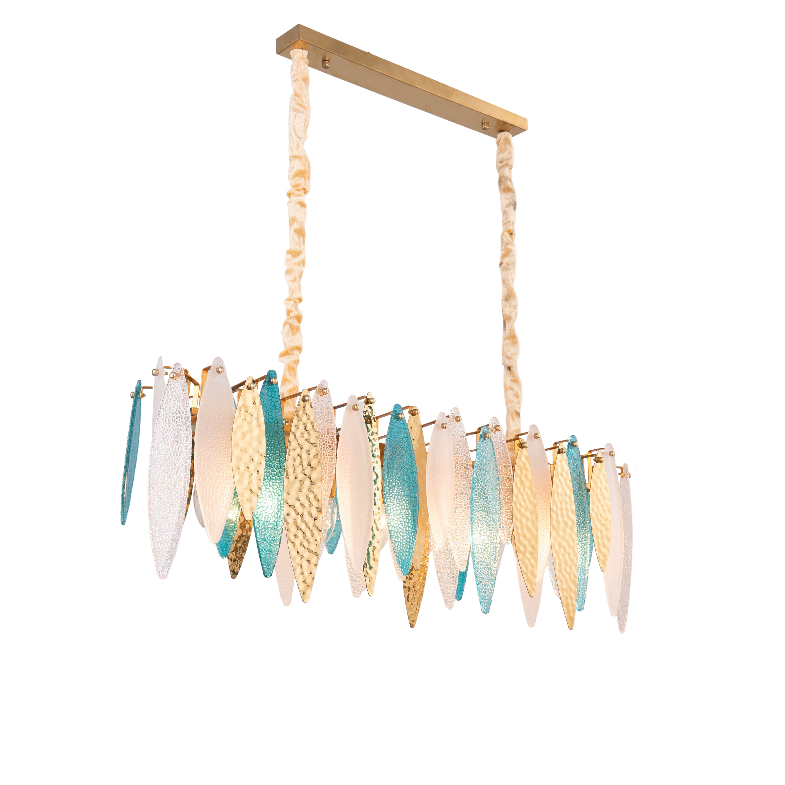 DL-CH-L8092G-90 Treeio 8 Lights Gold Chandelier - Image 1