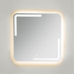 مراية تاتش كولوم إضاءة أصفر 80*80 سم - Image 3
