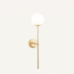 Edge 1 Light Gold Wall Lamp