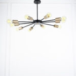 Steco 10 Lights Black Chandelier - Image 3