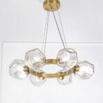 Seqoia 6 Lights Gold Chandelier