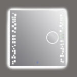 مراية تاتش سكويرز إضاءة أبيض 80*80 سم - Image 3
