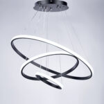 Vueno 3 Lights Black Chandelier