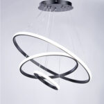 Vueno 3 Lights Black Chandelier - Image 2