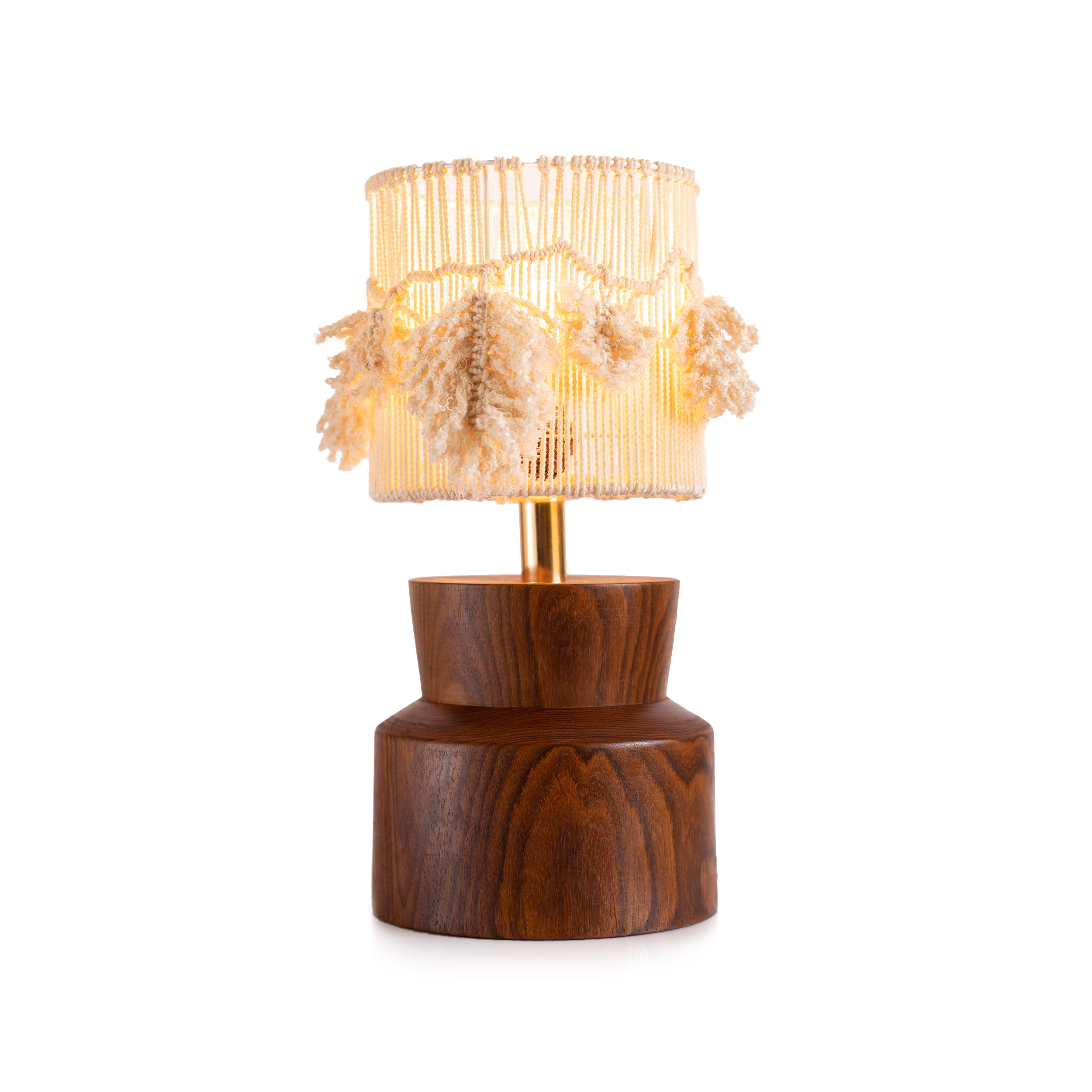 BH-TL-3BR-N Shell 1 Light Brown Table Lamp - Image 1