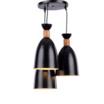 Doras 3 Lights Black Pendant