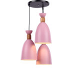 Doras 3 Lights Pink Pendant