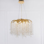 Atum 10 Lights Gold Chandelier - Image 4