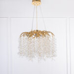Atum 10 Lights Gold Chandelier - Image 2