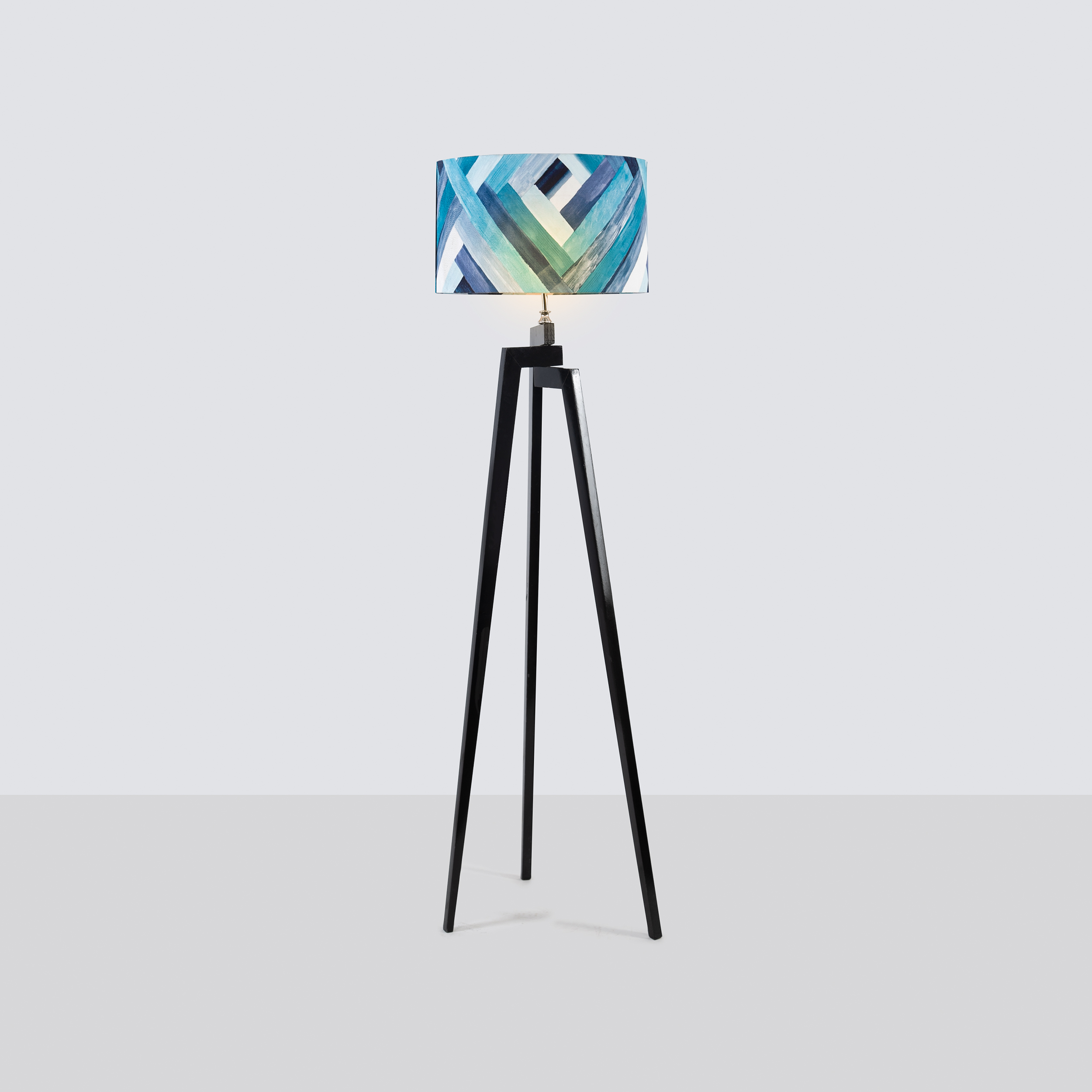WDS-FL-wy116-N Dazy 1 Light Black Floor Lamp - Image 1