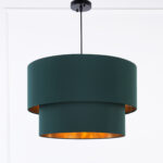 Castera 4 Lights Green Chandelier