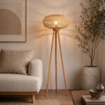 Lonta Boho 1 Light Beige Floor Lamp - Image 2