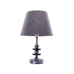 Milka 1 Bulb Grey Table Lamp
