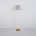 Corina 1 Light Gold × Grey Floor Lamp