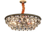Chloe 12 Lights Brown × Gold Chandelier - Image 2