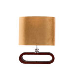 Casr 1 Light Red × Beige Table Lamp