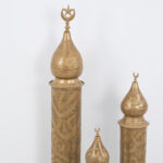 طقم أباجورات رمضان راديان 3 قطع ذهبي - Image 3