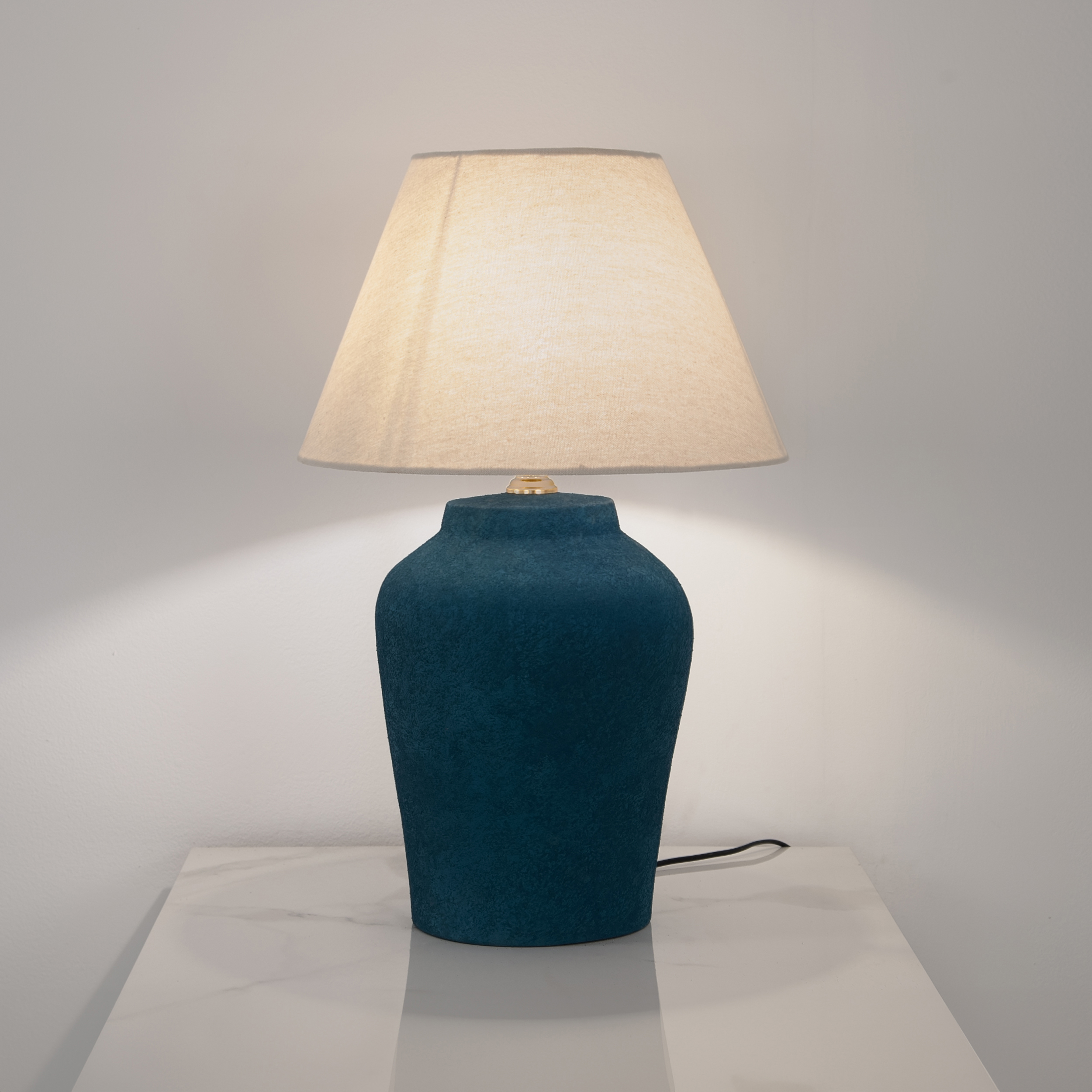 Cald-TL-117N-1L أباجورة بيرل 1 لمبة أزرق - Image 1