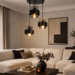 Myla 3 Lights Black Pendant - Image 2