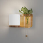 Pove R 1 Light Wooden Wall Lamp