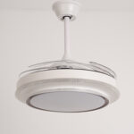 Calla White Hidden Blades Ceiling Fan – 40 Inch - Image 4