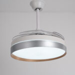 Fraye White Hidden Blades Ceiling Fan – 40 Inch