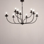 Myla 9 Lights Black Chandelier