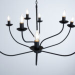 Myla 9 Lights Black Chandelier - Image 4