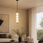 Veia 5 Lights White × Black Pendant - Image 2