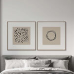 Elma 2 Pieces Brown Wall Tableau Set